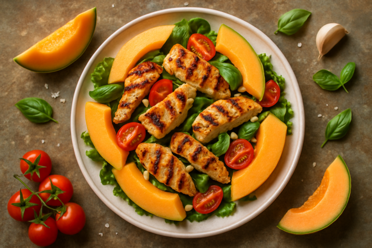 insalata di melone e pollo
