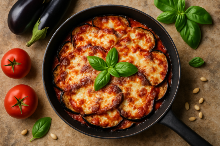 parmigiana di melanzane in padella