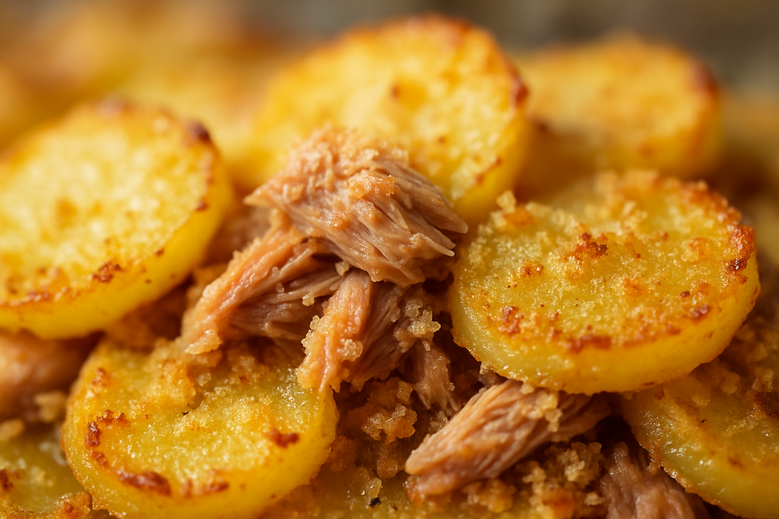 tonno e patate al forno — dettaglio della consistenza