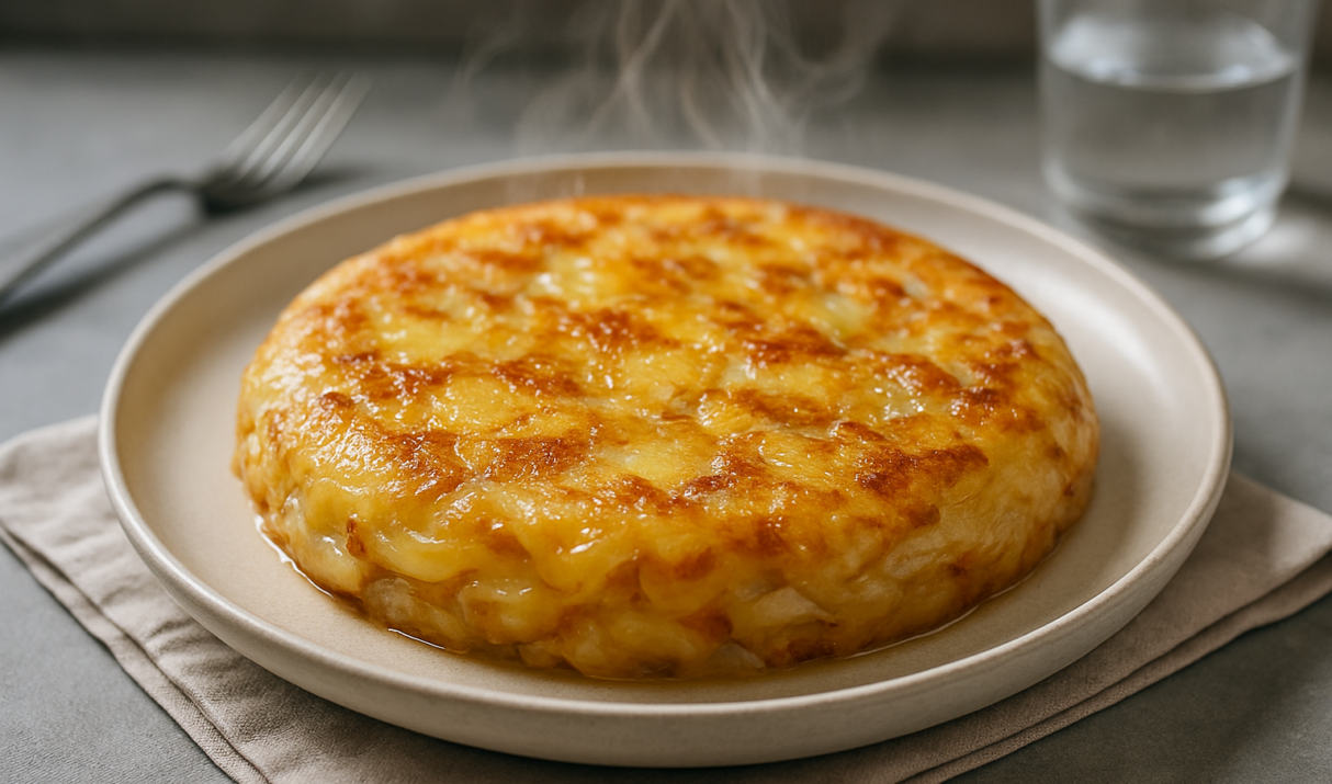 Tortilla di patate senza uova con cipolla e burro: la versione cremosa che conquista