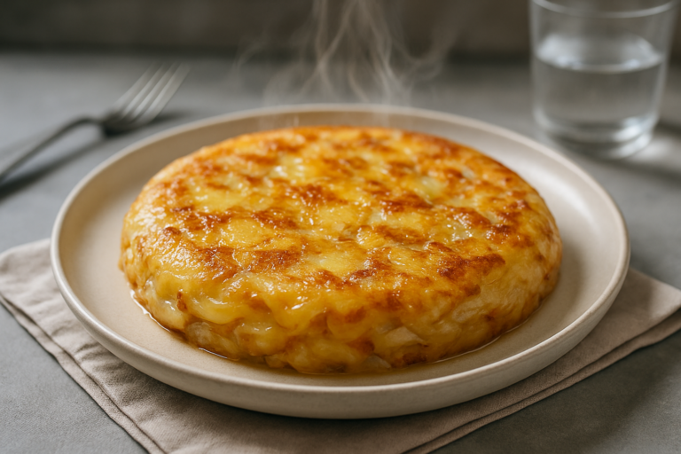Tortilla di patate senza uova con cipolla e burro: la versione cremosa che conquista