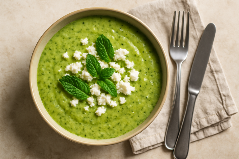 Zucchine frullate con formaggio fresco e menta: l’aperitivo furbo per l’estate