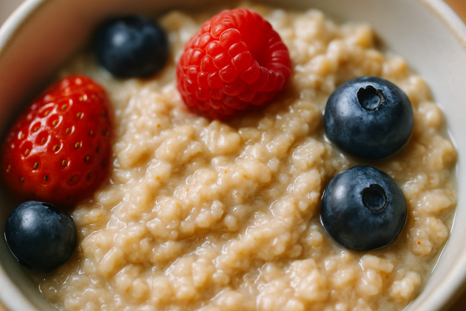 Colazione sana con cereali integrali, frutta fresca, noci e yogurt per colesterolo ideale cattivo