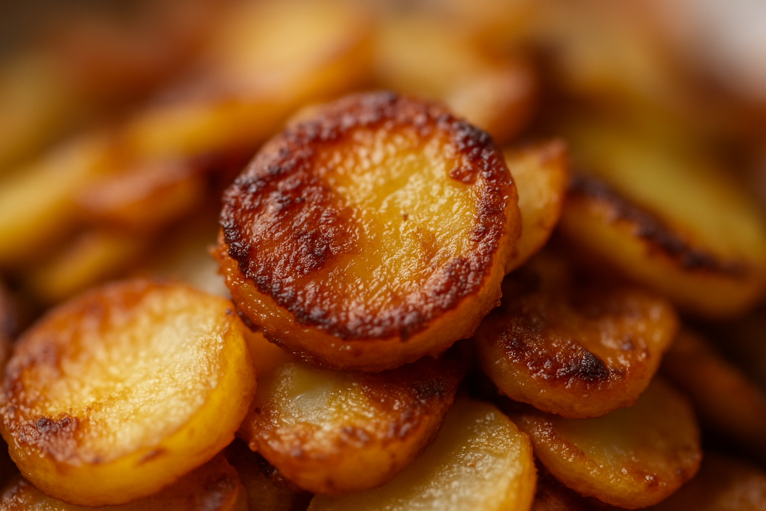 piatto di patate mpacchiuse calabresi con cipolla di Tropea e crosta dorata in padella